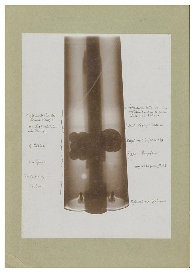 Durchleuchtung eines Jagdgewehrs, Bild No. I, vor dem 12. Januar 1897 (C)DRG...