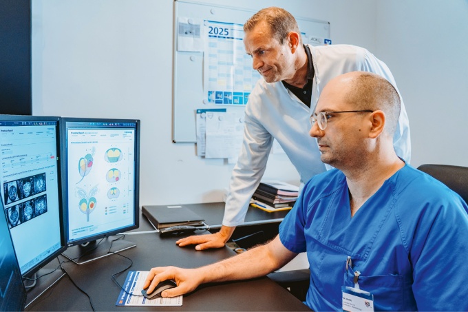 Dr. med. Sergej Kostic und Prof. Dr. med. Sebastian Fischer...
